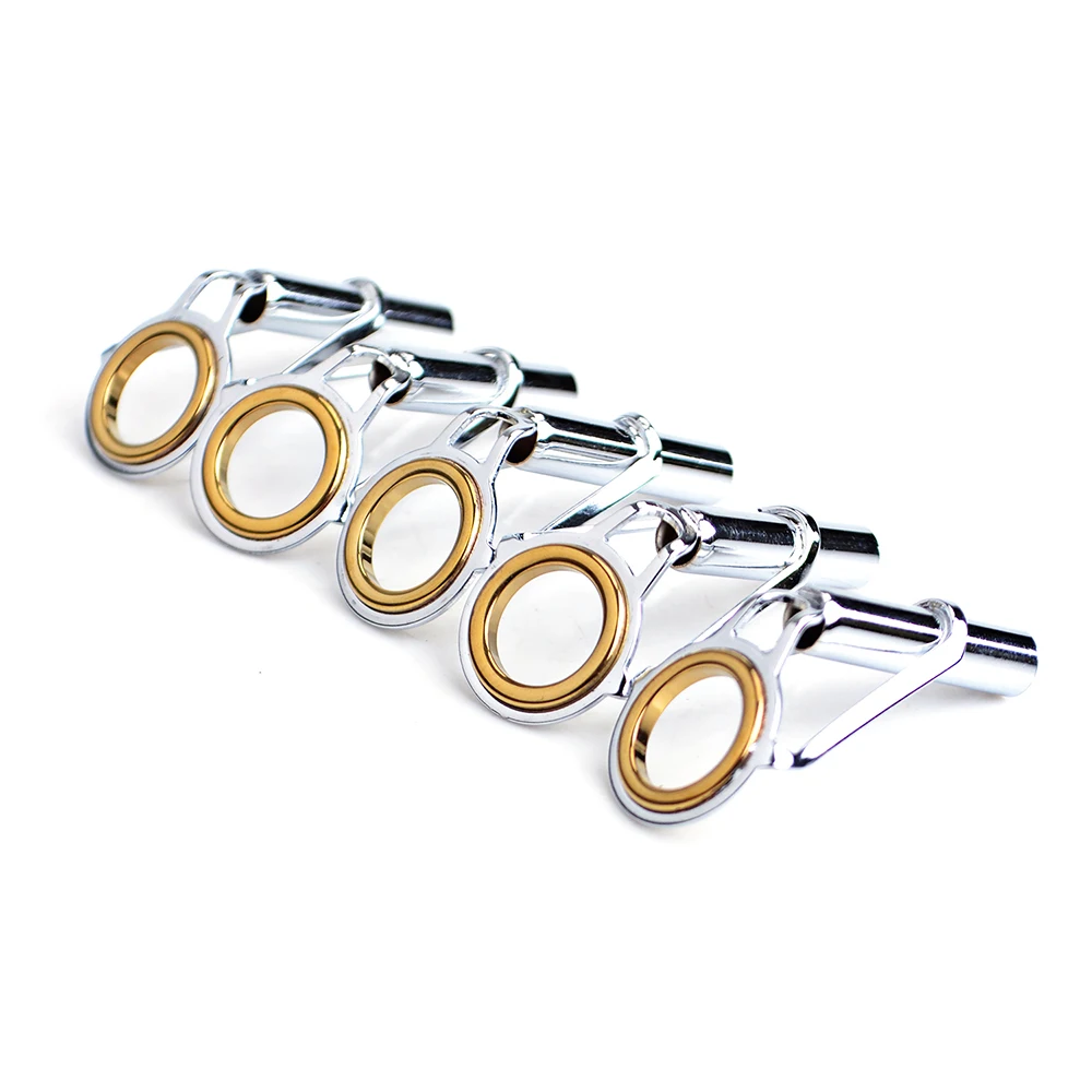 

FISHKING 5 PCS/lot 1.6mm-5.5mm Stainless Steel Fishing Rod Top Guide Tip Repair Kit DIY Eye Rings Fishing Tackle Shop