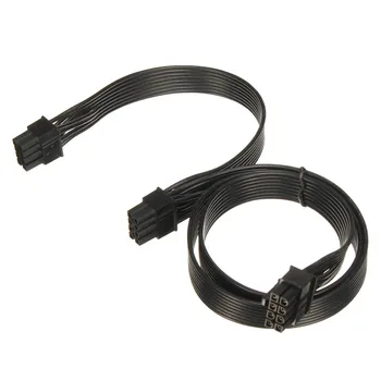

60cm GPU Power Extension Cable Cord 18AWG 8 Pin Male to Dual 8Pin(6+2) Male PCI-E Video Graphics Card Power Cable