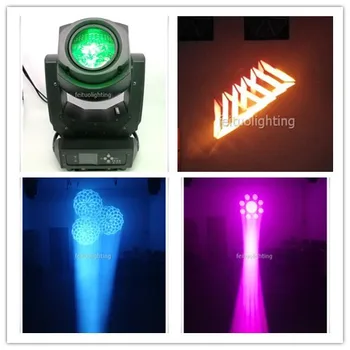 

H- 2x With fly case Disco DJ Night Club Light 200w moving head Rotating Gobos Sharpy Beam Spot 2in1 led zoom wash lyre