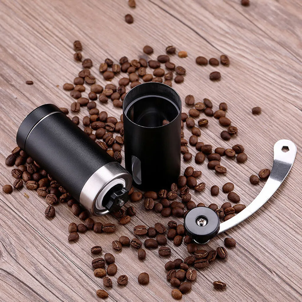 

Portable Stainless Steel Manual Coffee Grinder Whole Bean Conical Burr Mill Expresso Coffee Machine Manual Hand Coffee Grinder