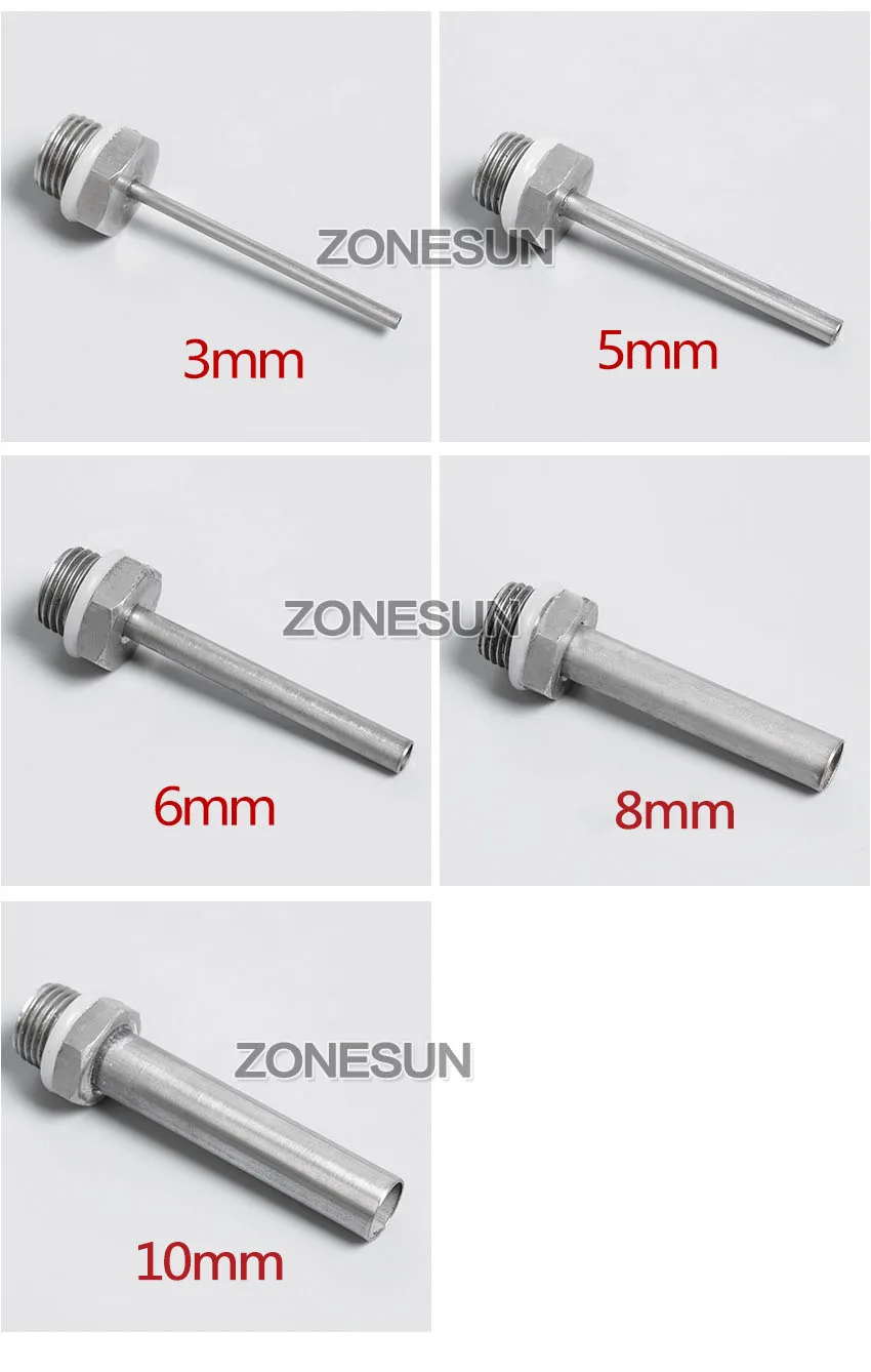 ZONESUN A02 A50 3 мм 4 мм 5 мм 6 мм 8 мм 10 мм Распылительная насадка для разливочной машины