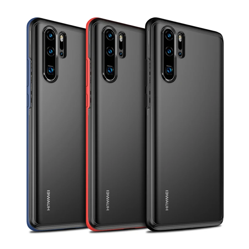 Акриловый глянцевый чехол для Huawei P30 Pro Lite роскошный полупрозрачный матовый