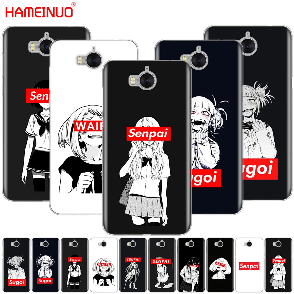 

HAMEINUO Sugoi Senpai Anime waifu cell phone Cover Case for huawei honor 3C 4X 4C 5C 5X 6 7 Y3 Y6 Y5 2 II Y560 2017