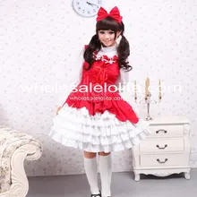 Прямые продажи Природный длиной до колена бальное платье Slash Средства ухода за кожей Шеи Топ Без Рукавов Распродажа хлопок сладкий Лолита платье для девочек девушки