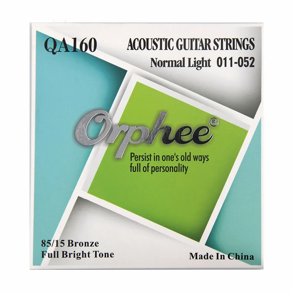 80/15 Bronze Acoustic Guitar Strings 011 inch Hexagonal alloy Orphee