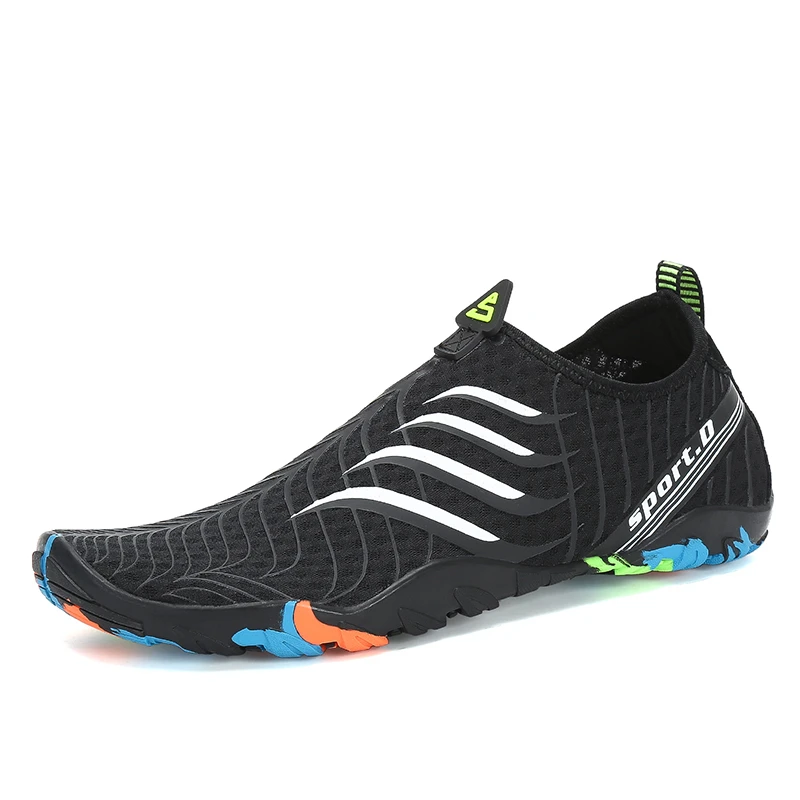 أحذية ماء الرجال الصيف أحذية امرأة تنفس بيرفوت أكوا أحذية صنادل شاطئ السباحة جوارب الغوص البحر تصفح النعال