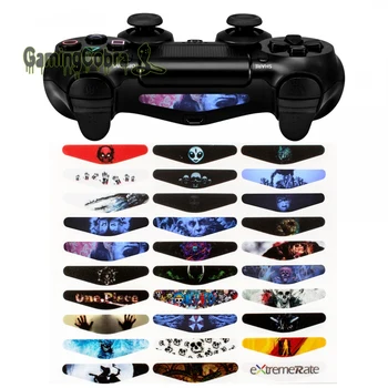 

Game Skull Wrap Sticker Led Light Bar Decal for PS4 Slim Pro Controller 30 Pcs