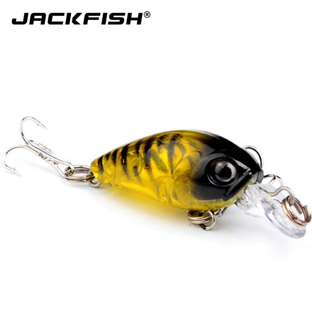 

JACKFISH 1Pcs 4.5cm 4g Fishing Lure Hard Bait Minnow Fishing Lure Bass Crankbait Swimbait Trout Crank Baits with 10# hook Tackle