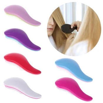 

1PC New Tangle Hair Massage Brush Magic Straightening Candy Color Combs Plastic