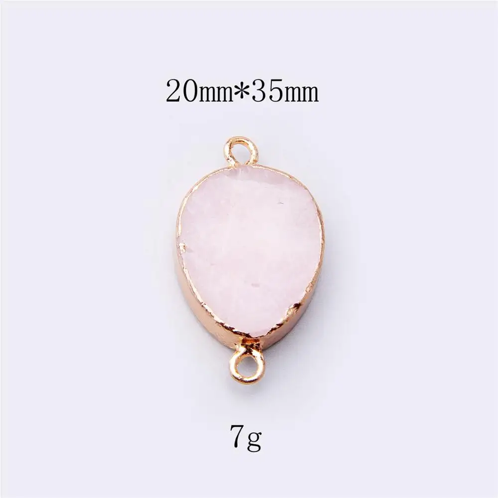 5 Целебный кулон agates druzy, подвеска с драгоценными камнями, натуральный камень, золото, розовый, голубой маятник, друза, необработанный камень, подвеска, ожерелье для женщин, маятник - Окраска металла: 5