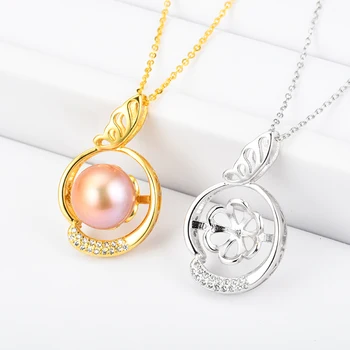

Beautiful New Exquisite Pearl Pendant Mountings, Pendant Findings, Pendant Settings Jewelry Parts Fittings Women Accessories