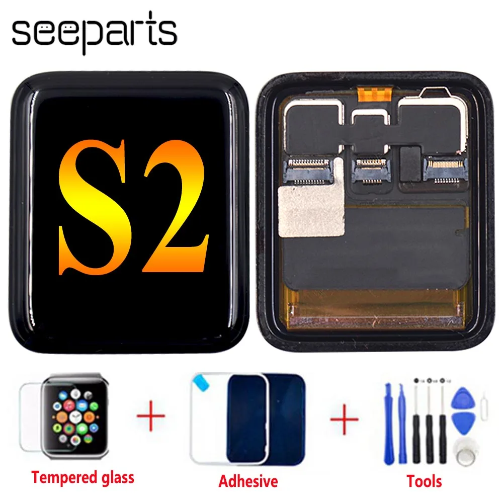 100% Протестировано для Apple Watch Series 2 ЖК дисплей сенсорный экран дигитайзер серия S2 38