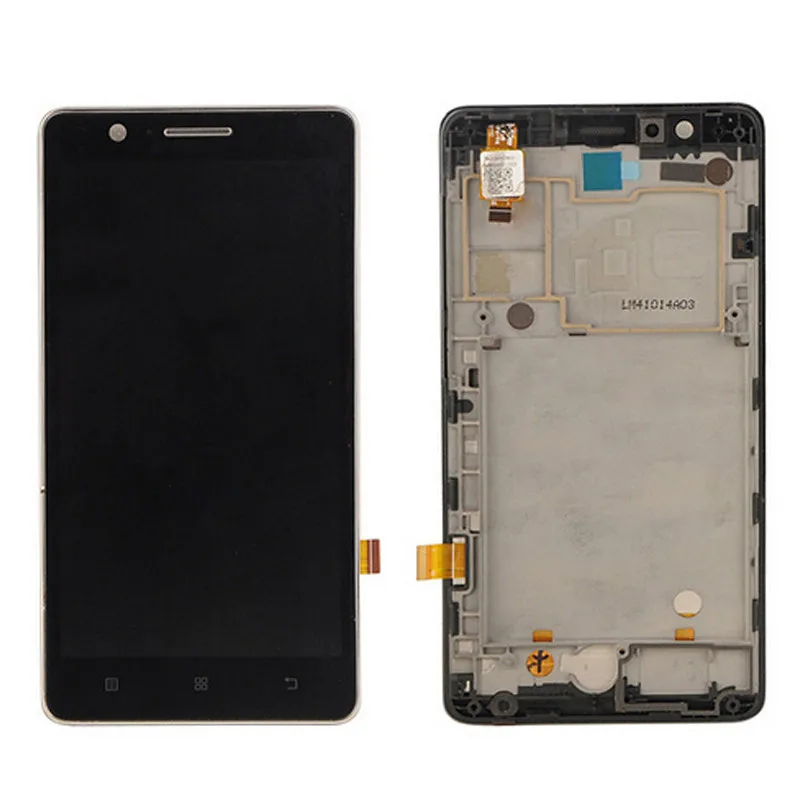 Goedkoop 100% Test Originele Voor Lenovo A536 Lcd scherm Met Touch Screen Digitizer Vergadering Met frame Zwart Wit Kleur gratis verzending