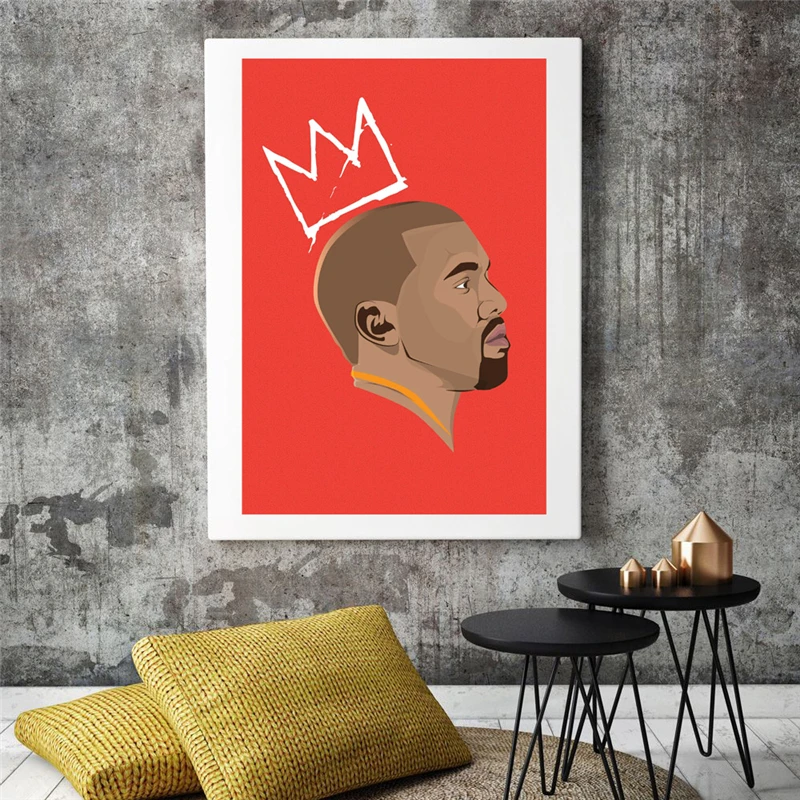 Минималистичная Настенная картина Kanye West плакат и печать на холсте декоративная