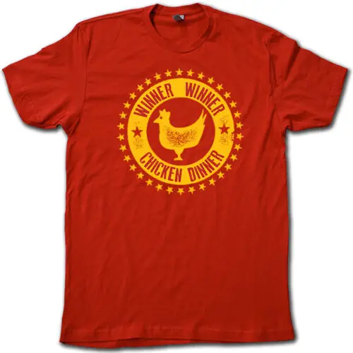 Winner Chicken Dinner T-Iconic &amp Funny Old School Las Vegas Tee! | Мужская одежда