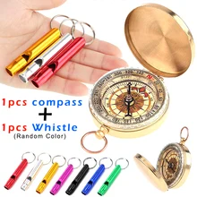 Компасы свисток Набор портативный Рафинированный для кемпинга пеших прогулок взрослых детей YS-BUY