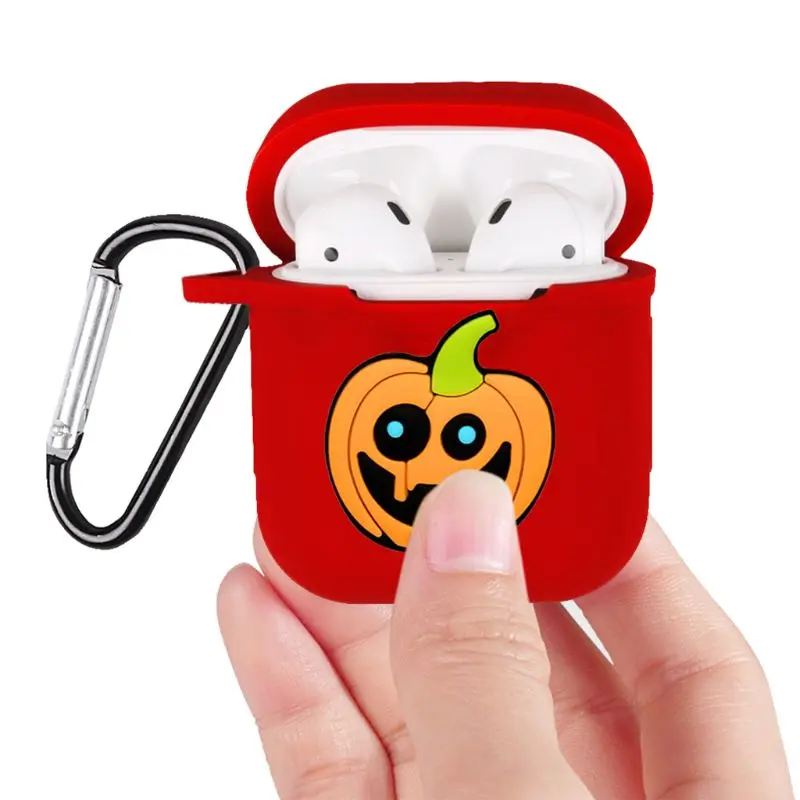 

Fashion Halloween Theme Soft Silicone Protective Cover Shockproof Case Skin for Airpods 1/2 Charging Box