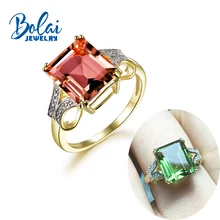 Bolaijewelry, кольцо с драгоценным камнем, меняющим цвет, Стерлинговое Серебро 925 пробы, кольцо diaspore zultanite, лучший подарок для женщин