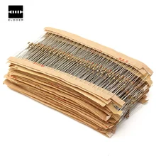 В общей сложности 2425 шт. 1/8W 5% 0,125 W металлический пленочный комплект резисторов в ассортименте 97 значений 1 Ом~ 1 м ом 125 шт. каждой партии соотношение цена/качество