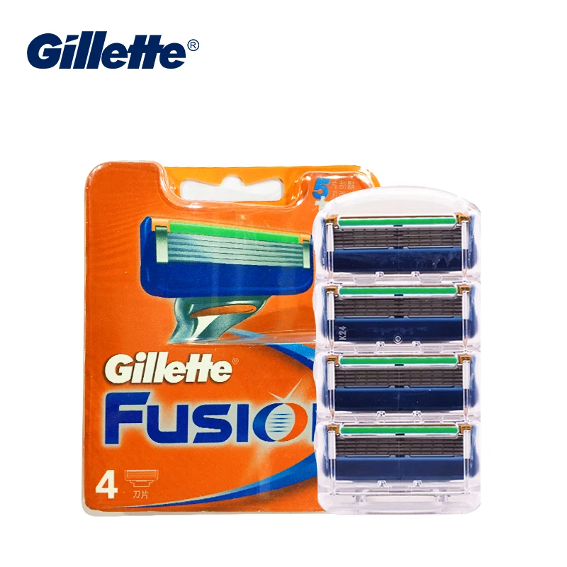 

Gillette Fusion Series Razor Blade Men Manual Hair Shaving Head 4 heads/pack (5-layer Blade )