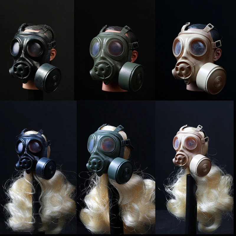 1//6 Black Color Pig Nose Type Gas Mask Model for 12/'/' Action Figures Toy