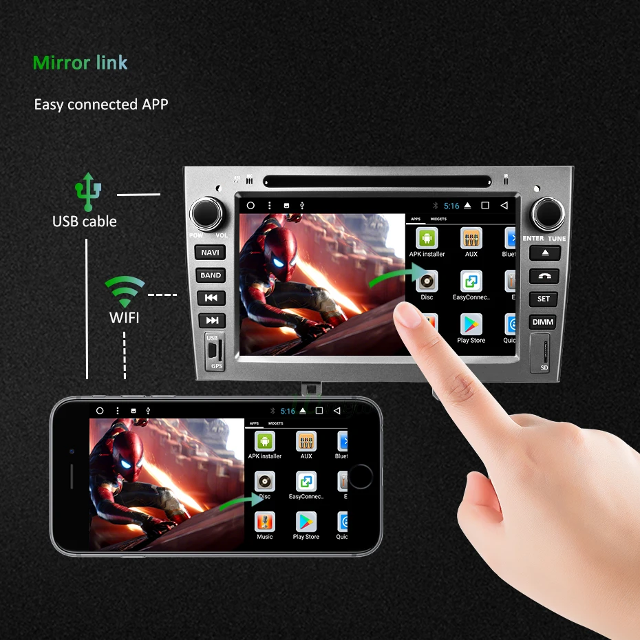 Discount Android 9.0 DSP AV Output Car GPS for Peugeot 408 308 308SW DVD Player 4G RAM 8 Core Radio Navigation Stereo Multimedia Screen 5
