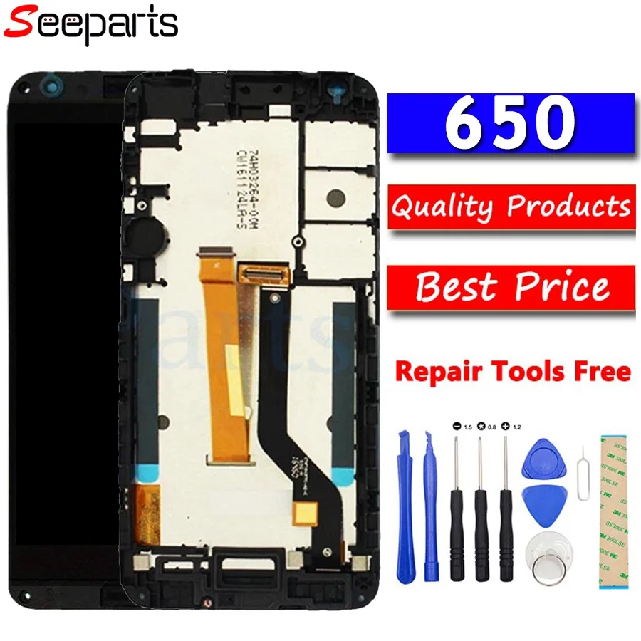 

For HTC Desire 650 LCD Display Touch Screen Digitizer Assembly 5.0" Mobile Phone Replacement Repair Parts For HTC Desire 650 LCD