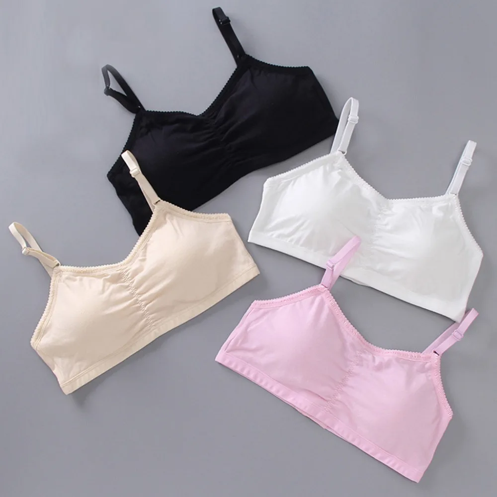 

girl shirt underwear adjustable shoulder strap bra new girl printed underwear bra vest children underwear sports underwear F3