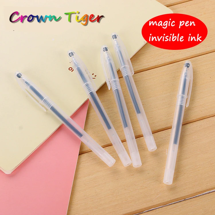 magic pen invisible ink Slowly Disappear Automatically disappear Practicing pen Transparent pp pen Blue ink joke toys Joke props