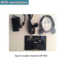 4 порта uhf rfid считыватель 865-868 МГц Impinj R2000 Ethernet работа с uhf rfid наружная антенна метки инкрустация Наклейка образец устройство записи rfid