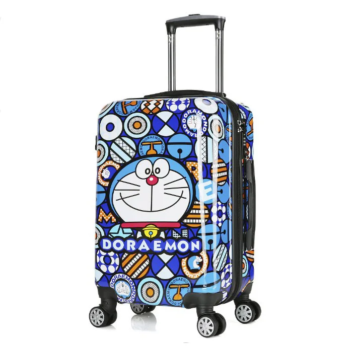 Travel tale 1" 20" 2" дюймовый жесткий чехол с принтом «Doraemon» Тележная дорожная сумка Дети Сумки на колёсиках чемодан - Цвет: 20 inch