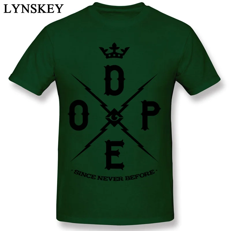 Summer Tops T Shirt for Men Funky Fall Crew Neck All Cotton Short Sleeve T Shirts Dope One Personalized Clothing Shirt dark green