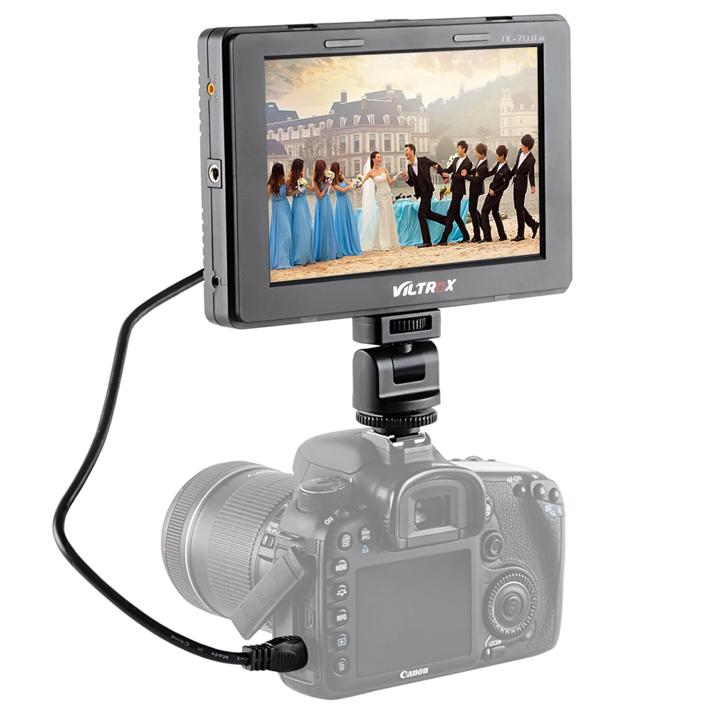ЖК монитор Viltrox 7 &quotDC 70 II 4 k цветной TFT HD HDMI AV вход 1024*600 для цифровых зеркальных