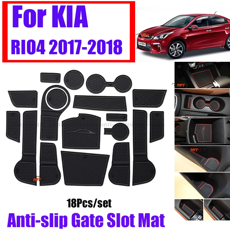 18 шт./набор наклейки для салона автомобиля KIA RIO 4 2017 2018| |