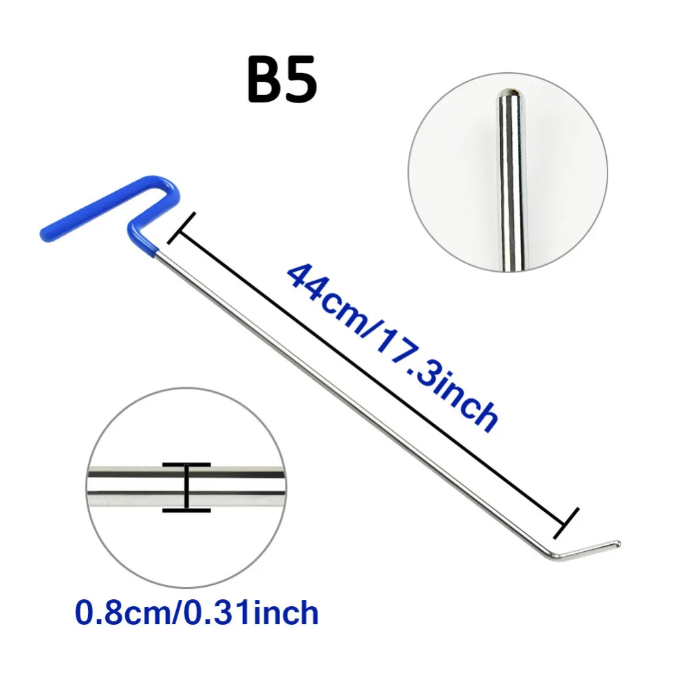 3 шт., набор инструментов для удаления вмятин в автомобиле, безболезненный ремонт вмятин, набор ручных инструментов, дверные вмятинки, ремонт градом, лом, PDR инструменты, крючки
