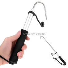 HENGJIA Pro 0,6 м Телескопический рыболовный крючок для копья рыболовные снасти для посадки Gaff со струной