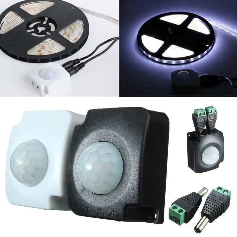 1pcs Infrared PIR Motion Detector Sensor Switch 5-30V 10A for LED Strip Light Light Accessory
