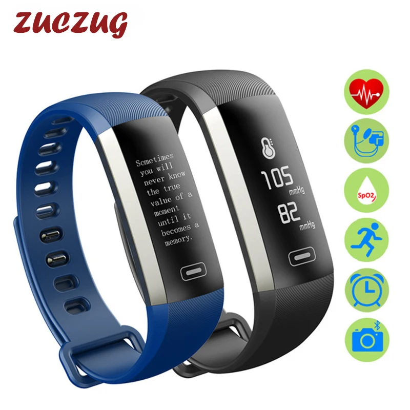 ZUCZUG M2 Smart band Смарт-фитнес часы-браслет 50 слово информационный дисплей измерять кровяное давление пульсометр крови кислородом