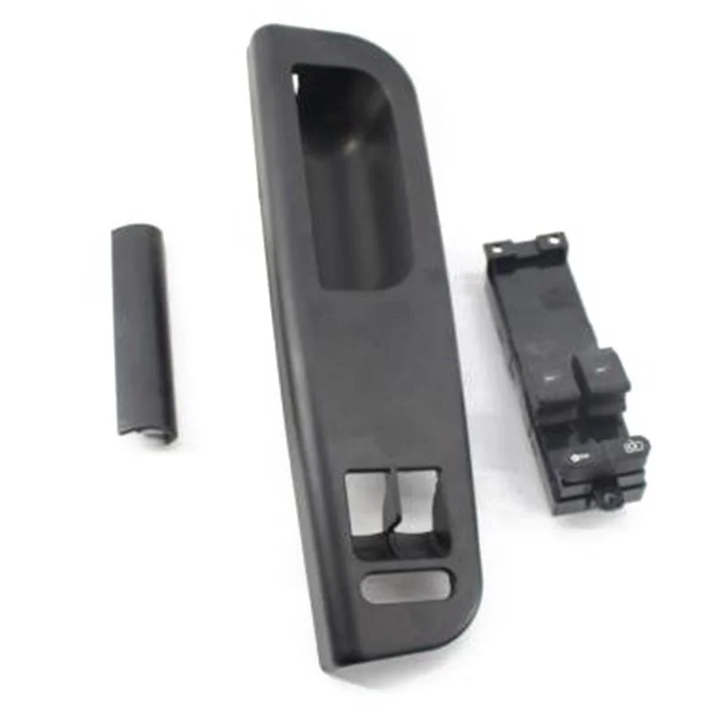 

Black Front Left Master Panel Power Window Switch Control Panel Trim Bezel With Side Bar Switch For Golf 4 Passat 1998-2005 2-