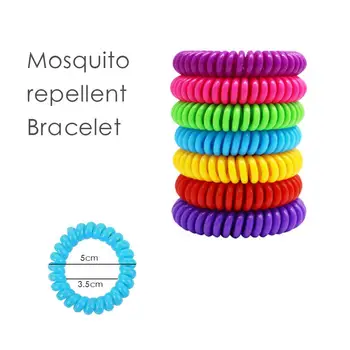 

Anti Mosquito Insect Repellent Wrist Hair Band Bracelet 12 PCS Camping Outdoor EVA spring mosquito repellent bracelet