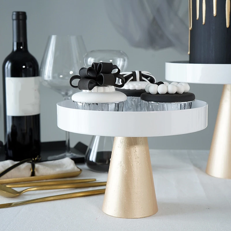 

Sweetgo High Feet Cake Stands Wood Base Ornament Storage Wedding Cake Tools For Fondant Cupcake Home Storage Holders