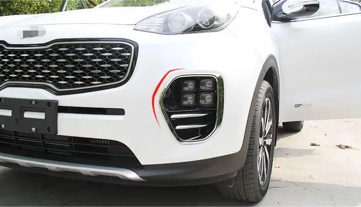 Для KIA Sportage 2016 2017 четвёртое поколение Хромированная передняя противотуманная