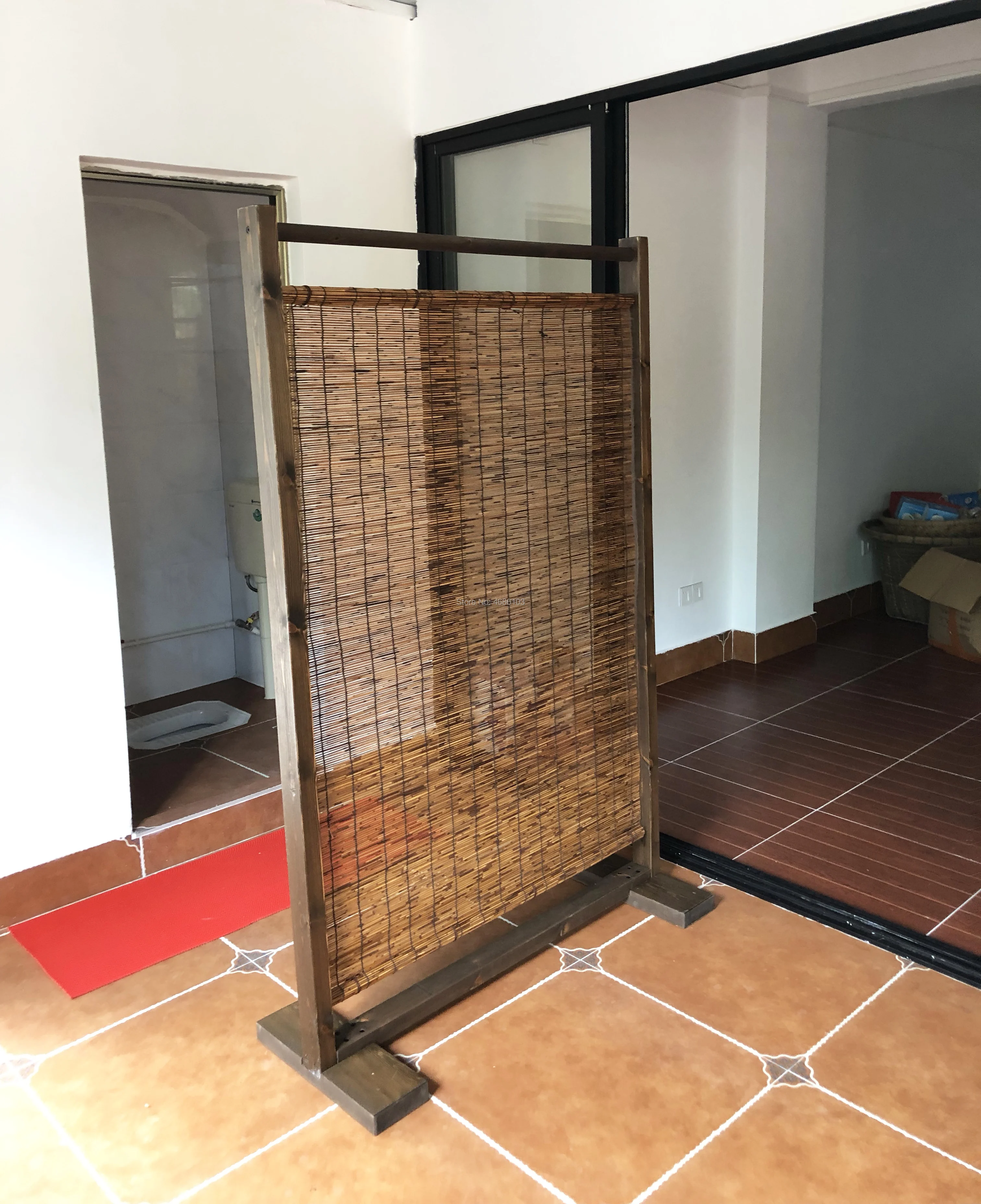 Japonés clásico de madera pantallas de madera divisores de bambú plegable habitación pantallas al aire libre divisor pantallas divisores de la Sala cortinas Japonés clásico de madera pantallas de madera divisores de bambú plegable habitación pantallas al aire libre divisor pantallas divisores de la Sala cortinas