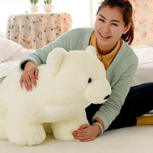 Чучело белый полярный медведь плюшевые игрушки около 75 см Мягкая кукла t6997