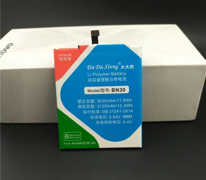 Da Xiong литий-полимерный аккумулятор BN30 для Xiaomi Redmi 4A/Hongmi 4A 3120mAh запасные батареи для мобильного телефона