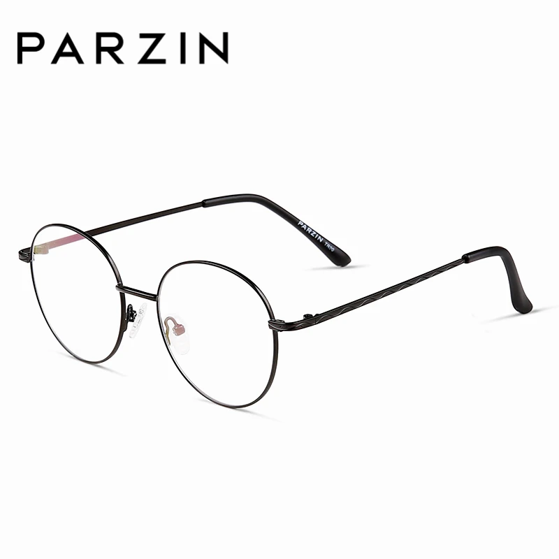 

PARZIN Round Glasses Frame With Clear Lens Retro Myopia Big Frame For Women And Men Quality Prescription Optics Frame New