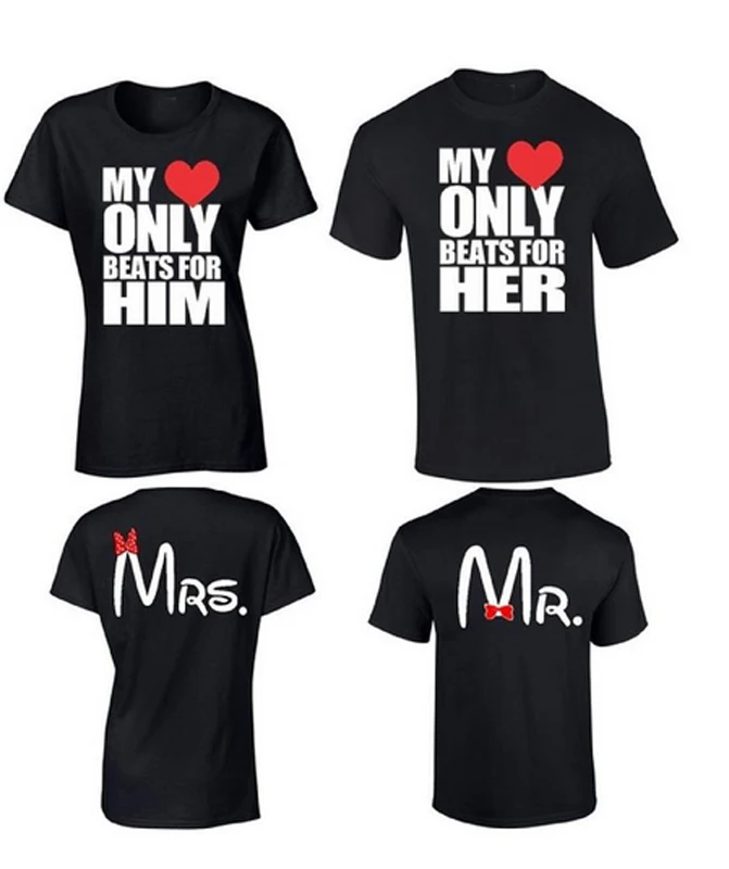 shirt-in Her Top T Shirts Matching - 20% Him My Couples US $16.79 Love from AliExpress ... Mr For OFF|Couple Men\u0027s \u0026 Only Beast Clothing on Mrs  T-Shirts
