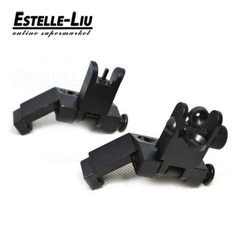 Hunting Tactical AR15 Airsoft Front & Rear Flip Up 45 Degree Rapid