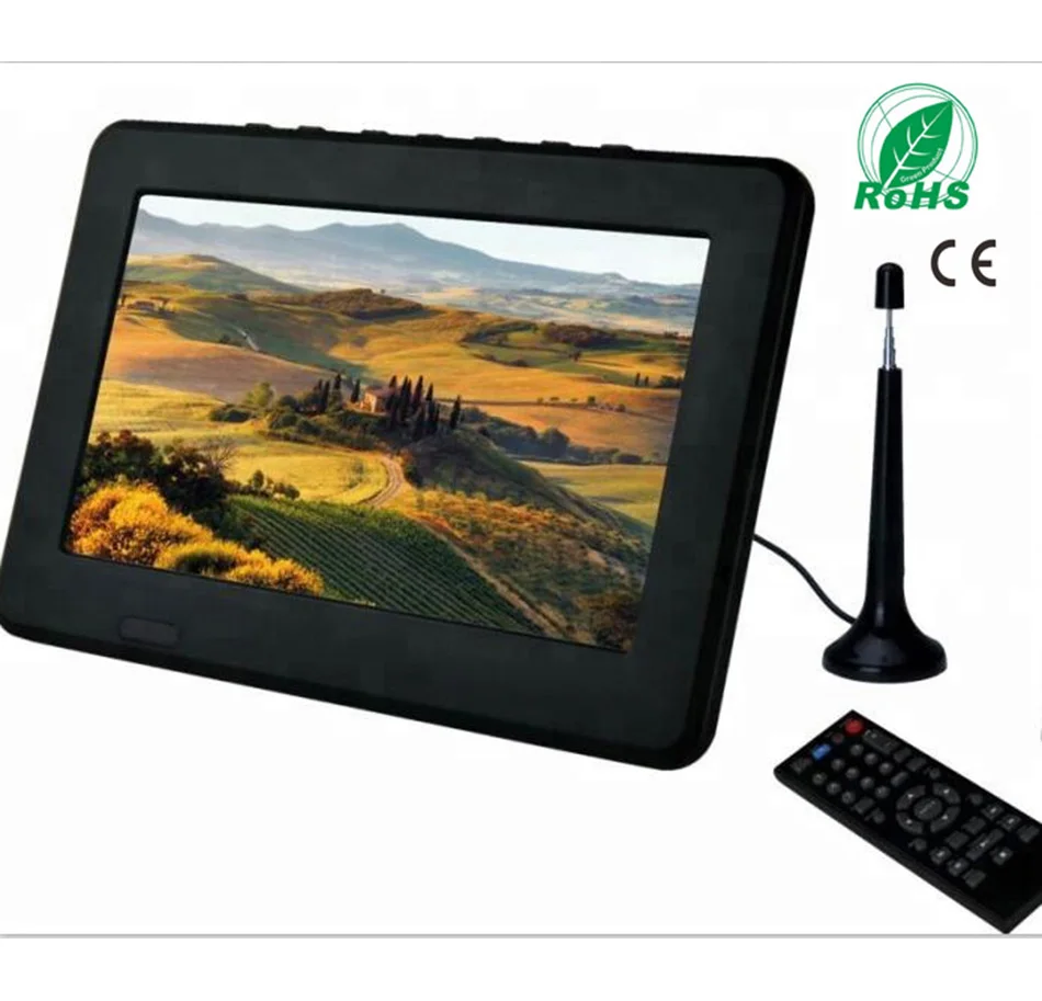

Mini portable tv! 7 inch portable tv dvbt/dvb t2 H.265 USB HDMI connector HD multi-language OEM mini digital portable tv