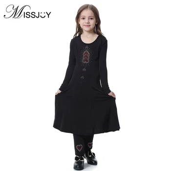 

MISSJOY Muslim Arab Middle Eastern abaya islamic turkish Malaysian children Fashion Diamond Robe elegant Pants Maxi Dresses